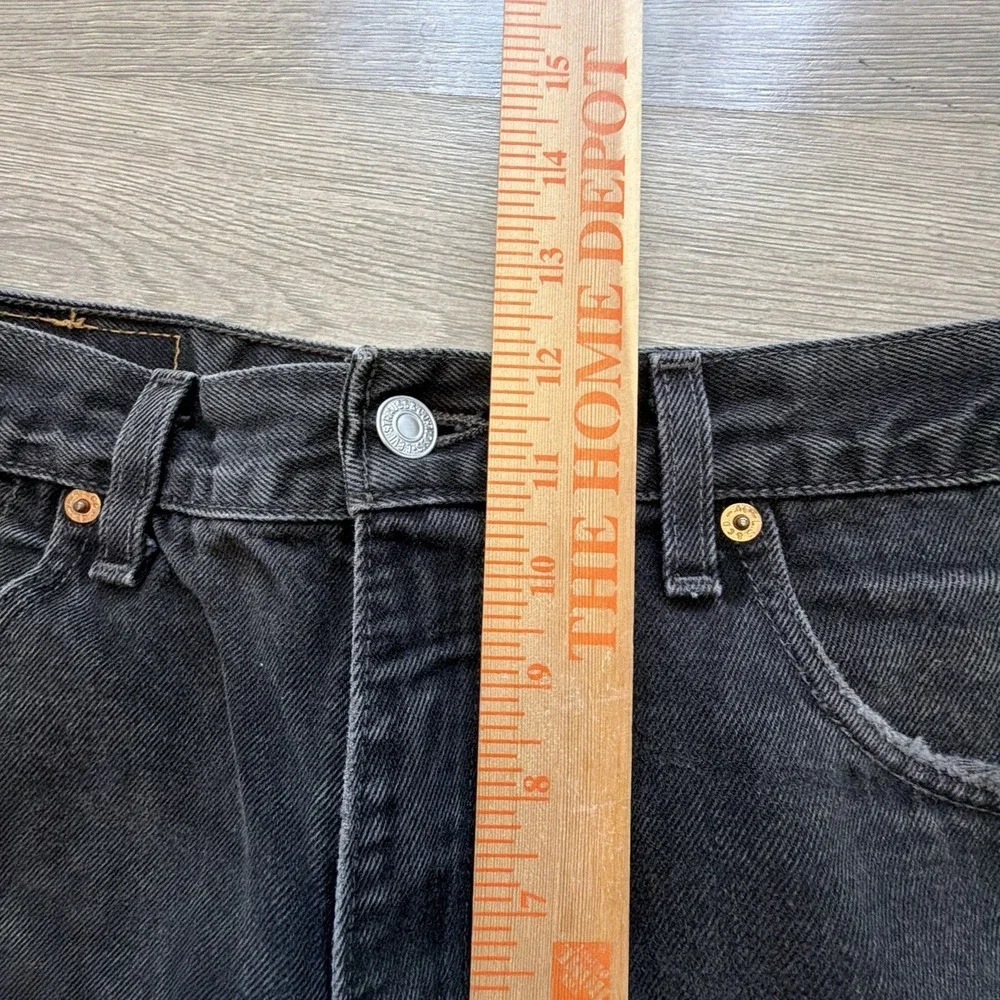 Vintage 90s Levis 550 Jeans Mens 36x34 Black Made in USA Relaxed Fit Denim